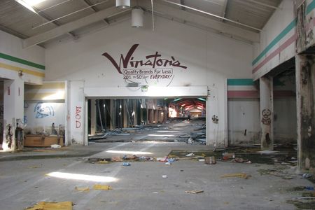 Belz Factory Outlet Mall, an abandoned shopping mall in Allen, Texas, United States.