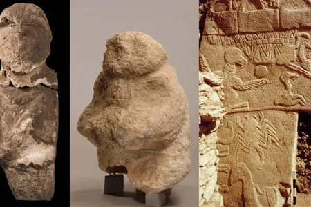 The statues and carvings from Gobekli Tepe were found with fragments of carved skull from thousands of years ago. 