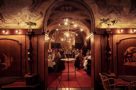 Stadshuskällaren is a restaurant located in Stockholm Sweden that serves historic menus from almost a century of Nobel Banquets. 