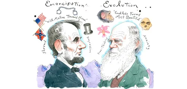 Abraham Lincoln and Charles Darwin