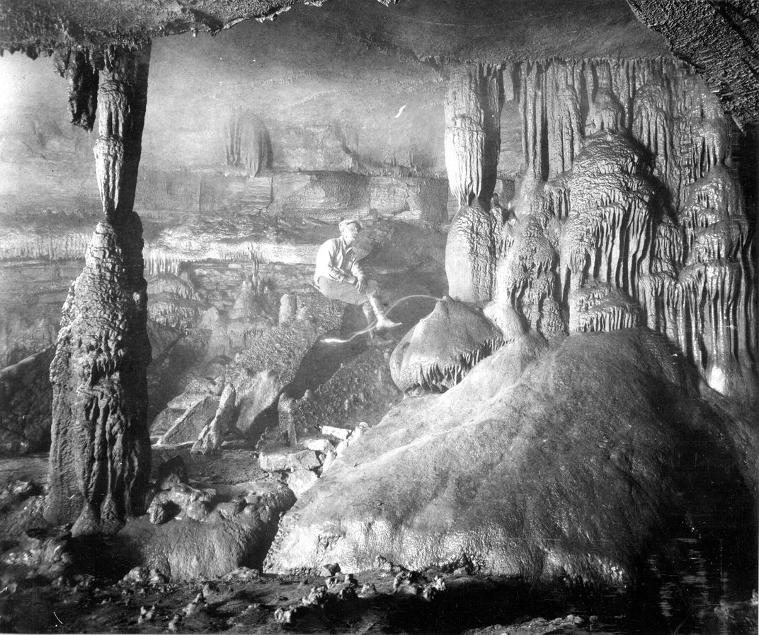 Interior of White's Cave, 1925