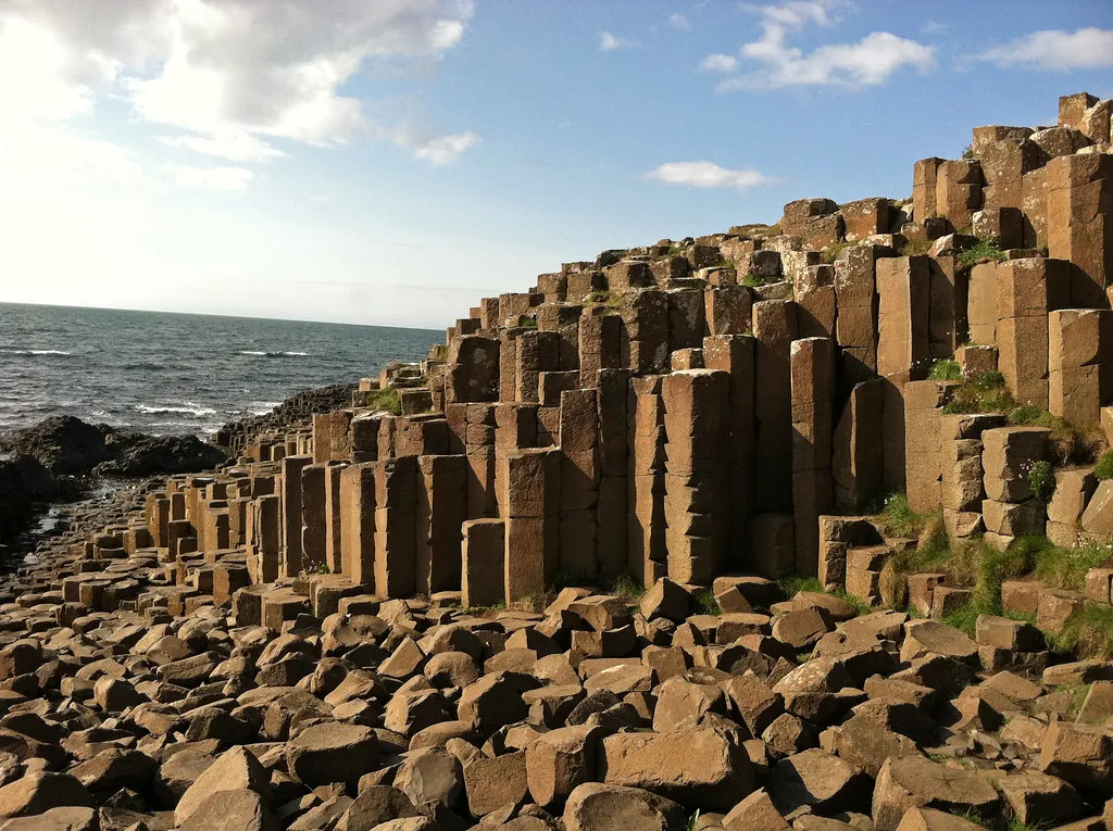 Rock formations against sky
