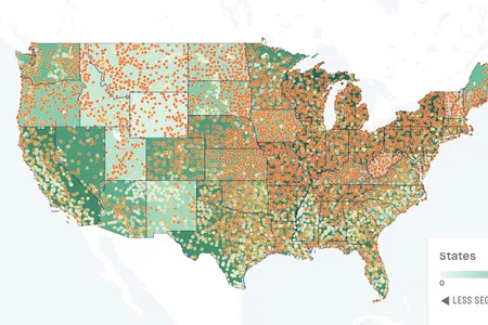 The interactive map, called Segregation Explorer, tracks demographic trends across the country.