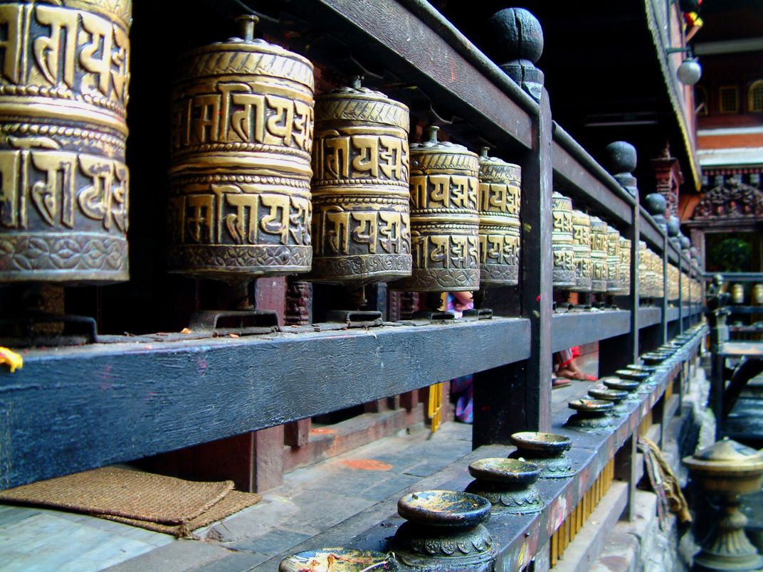 Prayer Wheels in Patan, Nepal