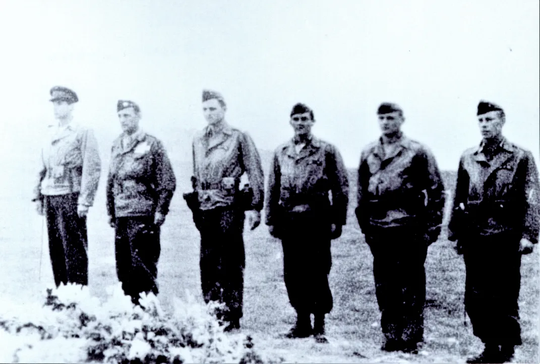 Members of Union II at the grave of Sergeant Charles Perry
