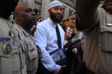 Adnan Syed, the subject of a 2014 investigation led by Sarah Koenig on the podcast &ldquo;Serial,&rdquo;&nbsp;leaves the courthouse after being released from prison.