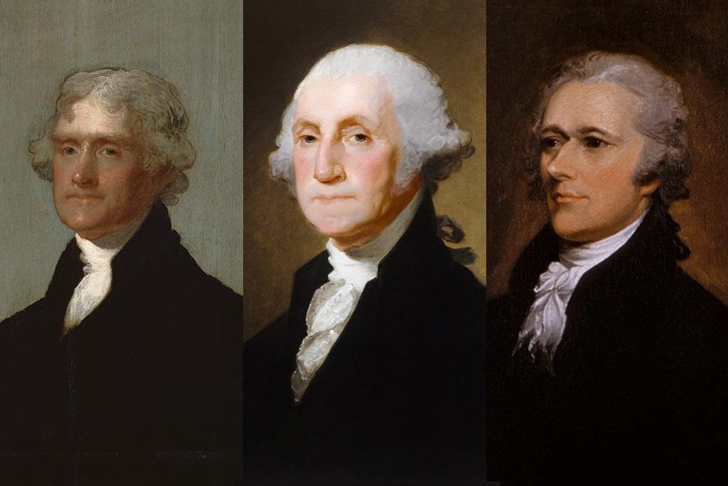 Jefferson, Washington, Hamilton