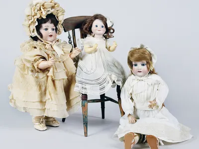 Twentieth-century porcelain dolls made by German company Armand Marseille