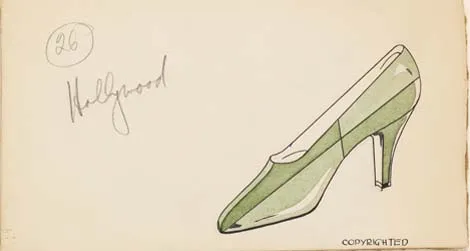 Design by Henry Dreyfuss for Delman Shoe Company, 1929