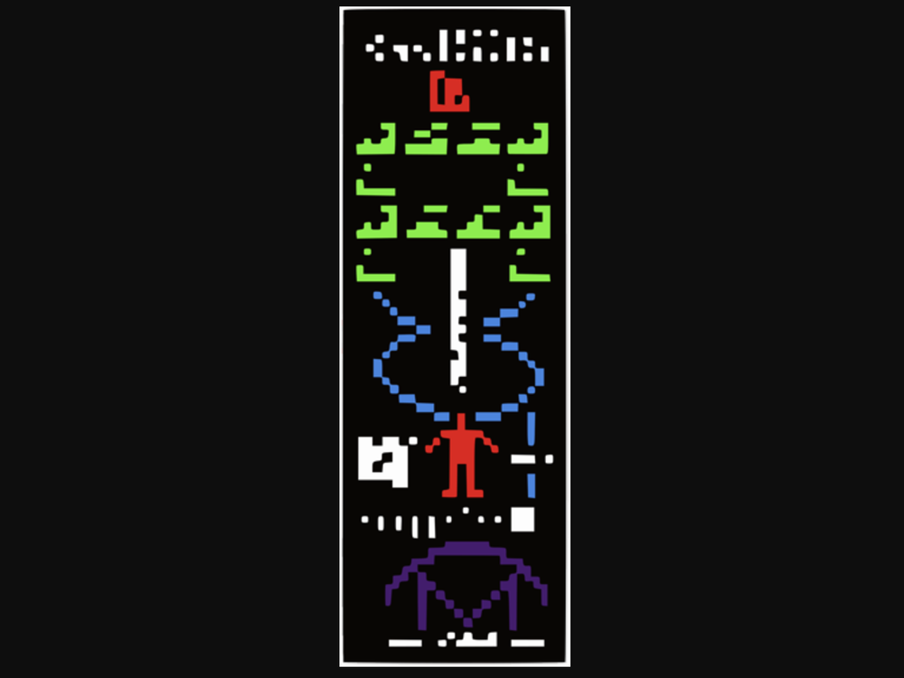 Image of the Arecibo message