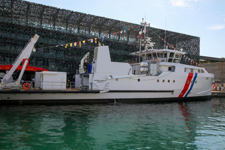 The Alfred Merlin, France&rsquo;s&nbsp;new high-tech&nbsp;underwater archaeological&nbsp;exploration ship