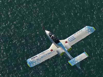 Powered by two electric engines, the Airbus E-Fan crosses the English Channel in July.