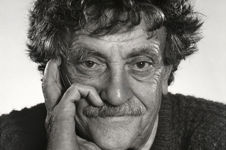 Kurt Vonnegut in a 1990 portrait