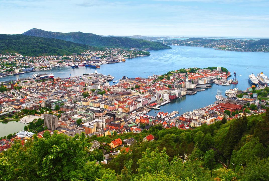View of Bergen from above