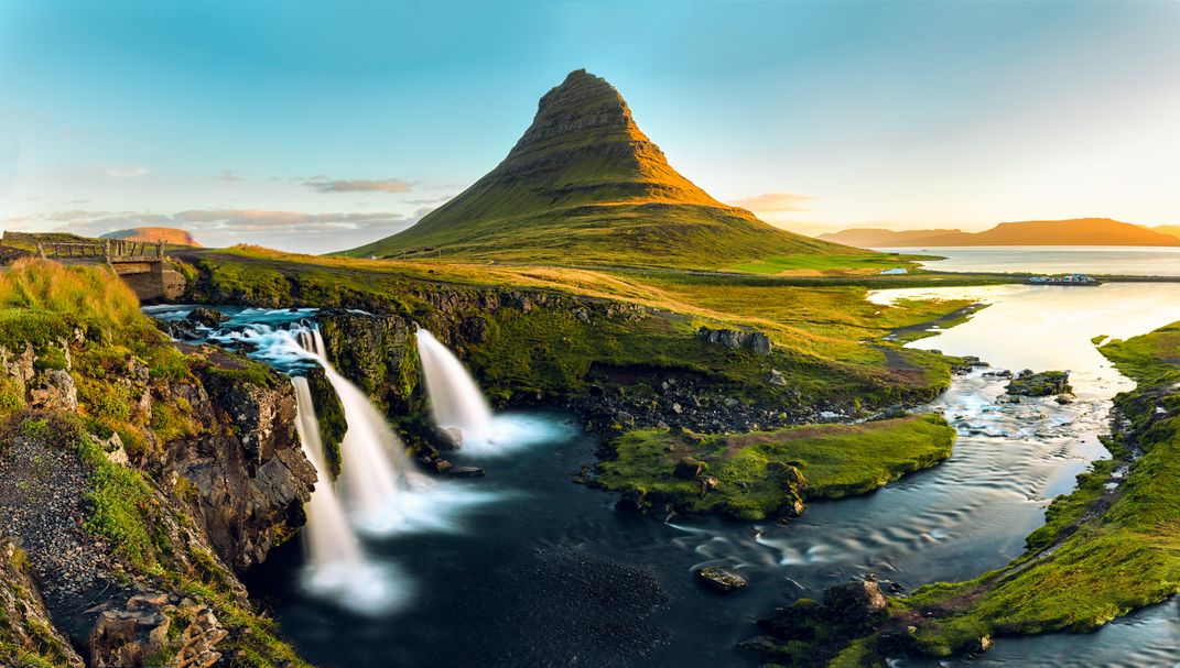 Kirkjufell located on the Snaefellsnes Peninsula