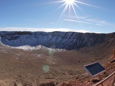 Fifty thousand years ago, the mile-wide Meteor Crater was formed when a meteorite 150 feet across smacked into Arizona. Is another like it headed our way?