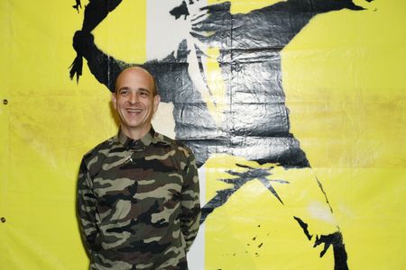 Steve Lazarides at a media preview for the 2019 exhibition&nbsp;The Art of Banksy in&nbsp;Sydney, Australia