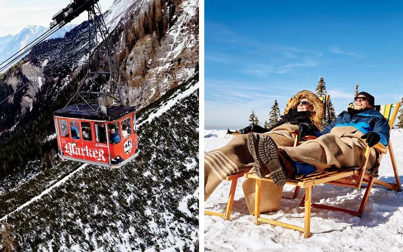 gondola takes passengers to the top