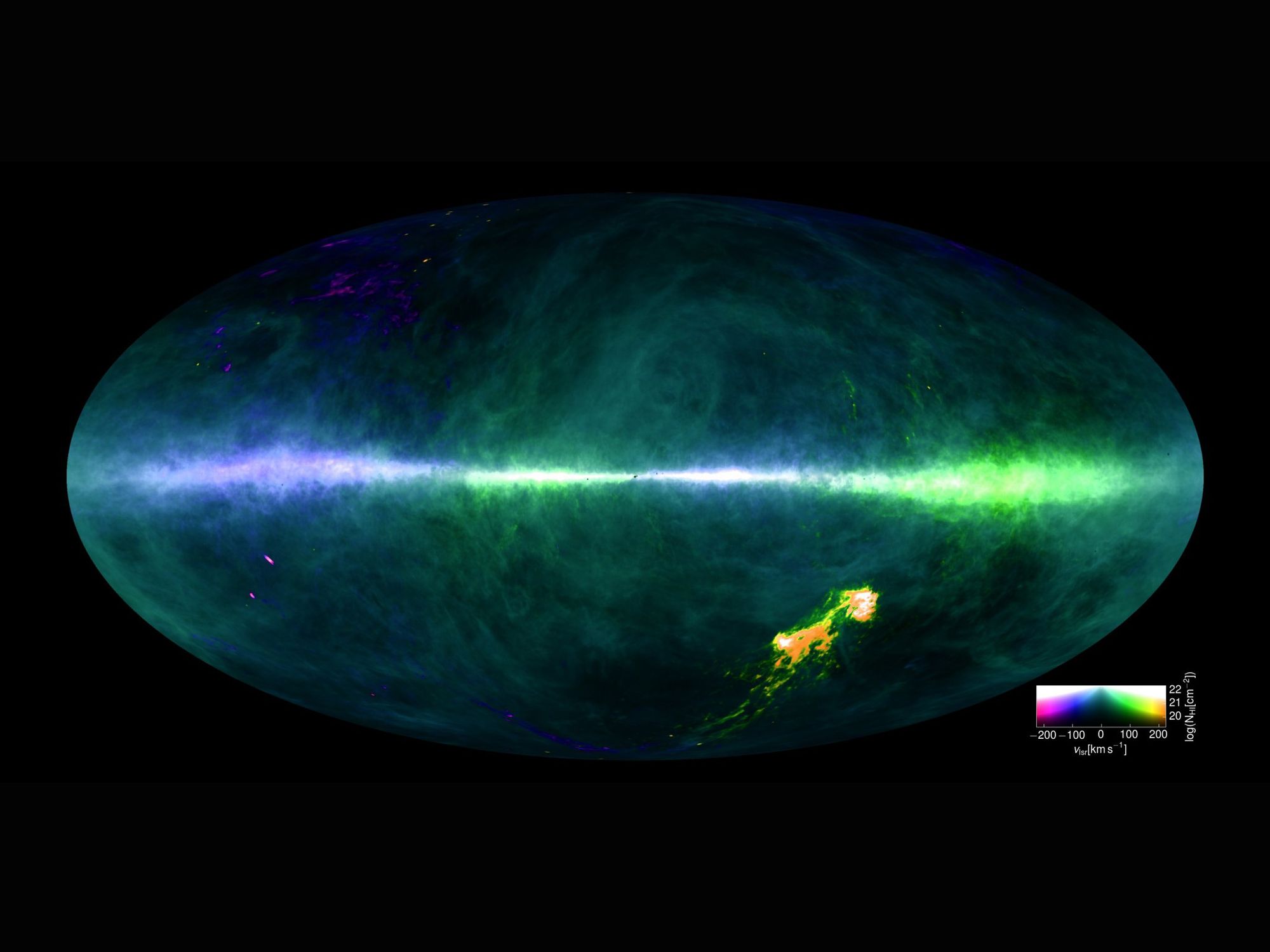 This Breathtaking Map Traces Hydrogen Throughout the Milky Way