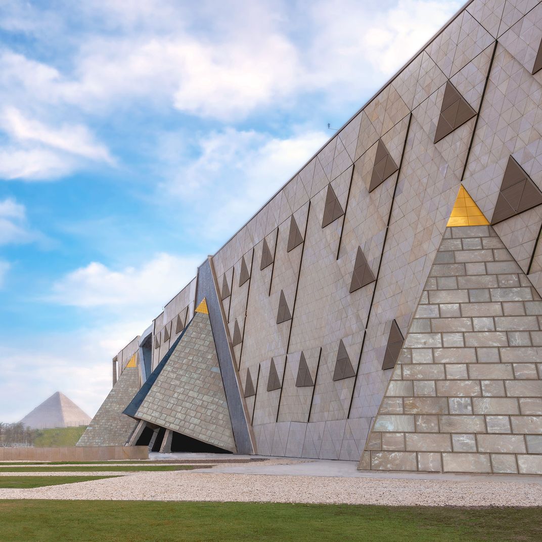 Exterior view of the Grand Egyptian Museum