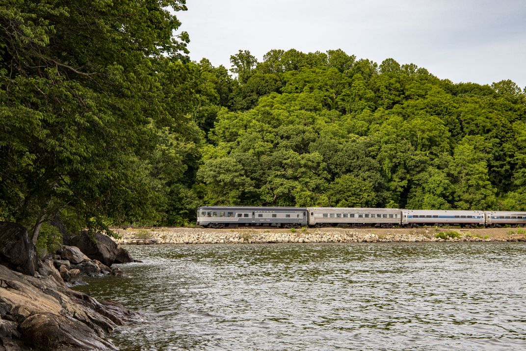 20th Century Limited chugging along the Hudson