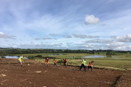 Can You Dig It volunteers took part in excavation work at Little Wood Hill in 2019. 