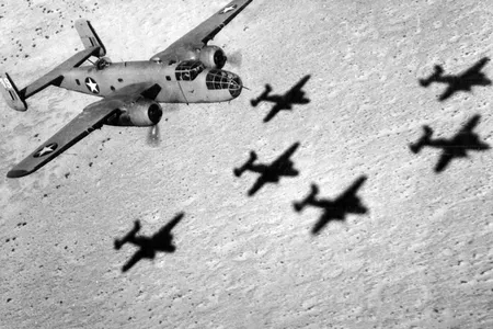 ★ North American B-25 Mitchell ★  The twin-engine, medium bomber that Jimmy Doolittle flew on the first U.S. raid on Tokyo, the B-25 served in every theater of the war.
