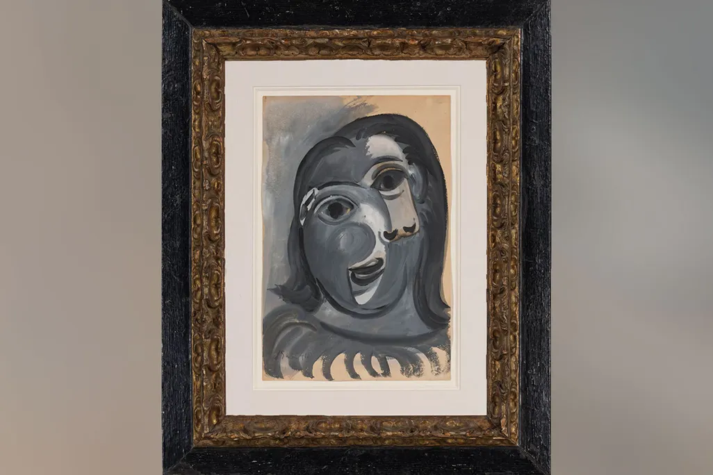 © Succession Picasso, Paris 2025 Pablo Picasso (1881–1973) “Tête de femme”Gouache on paper38.9 x 25.4 cm | 15.3 x 10 inPainted in 1941