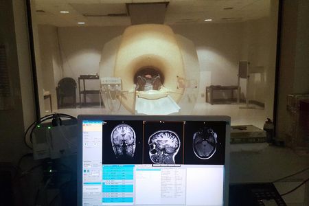 Scientists used this MRI scanner to compare the brains of blind and sighted people. 