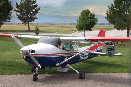 One of the Civil Air Patrol’s Cessna 182s is retrofitted with all the instruments (but no weapons) of an MQ-1 Predator drone.