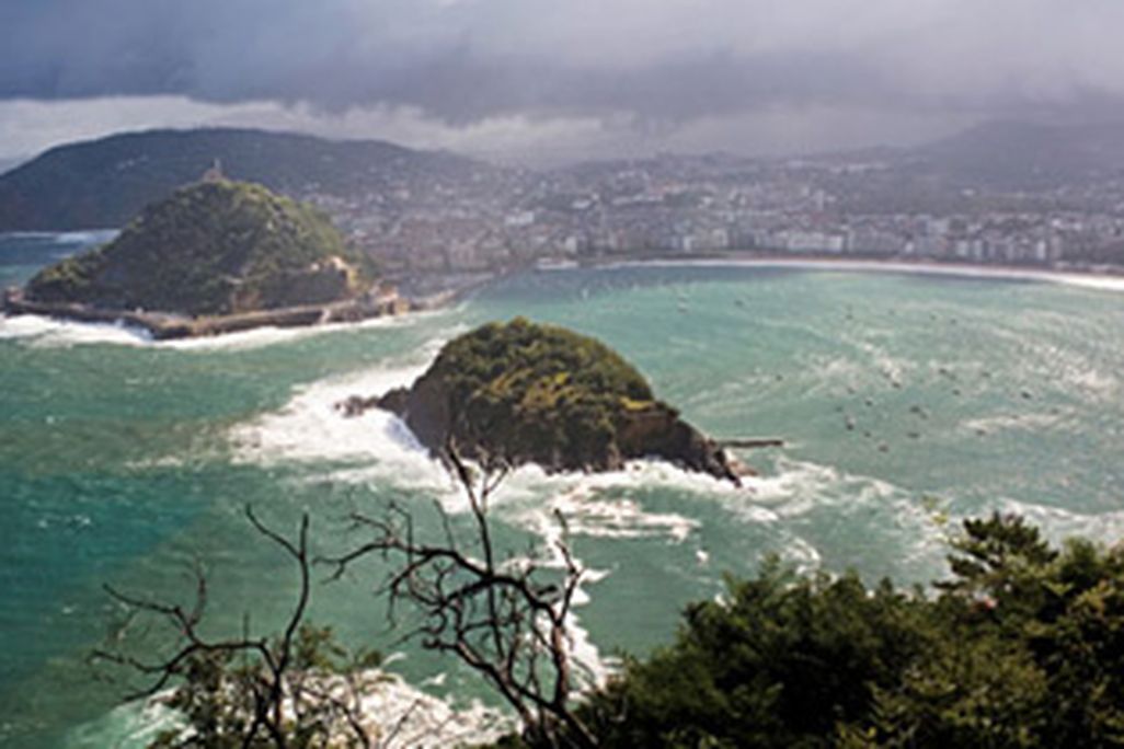 San Sebastian where condos dot the beach