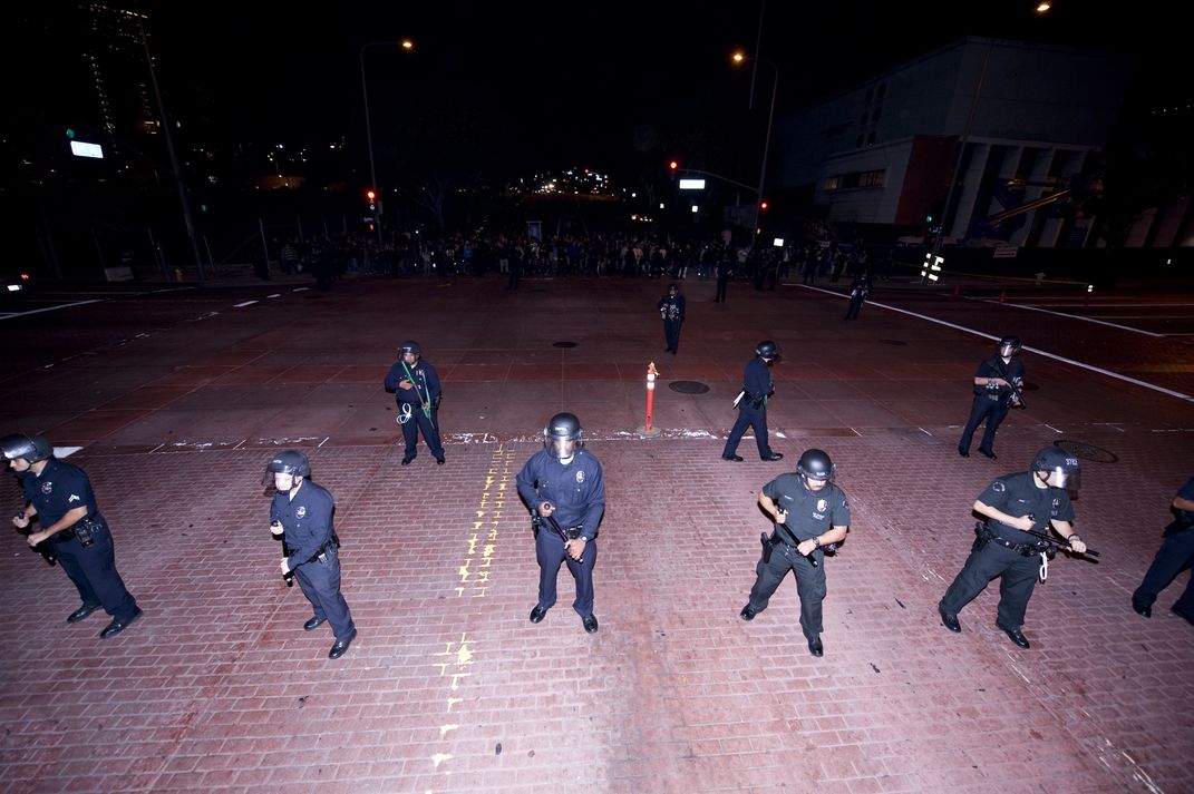 Riot squad breaking up Occupy LA. | Smithsonian Photo Contest ...