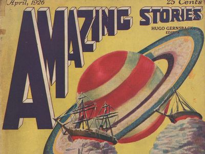 The inaugural issue of Gernsback's Amazing Stories magazine. Young readers—in several cases the sci-fi writers of the future—could expect an exciting blend of adventure and technology in every fresh installment.