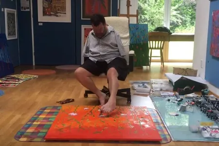 Researchers studied brain mapping in two professional foot painters 