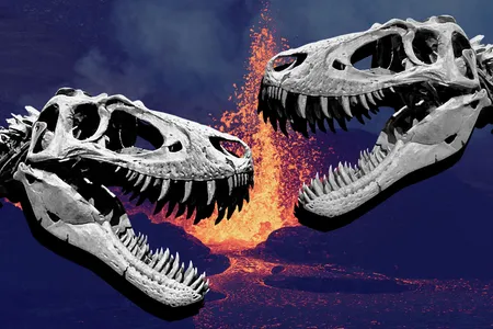 Tyrannosaur fossils show the animals squared off and bit each other in the face.