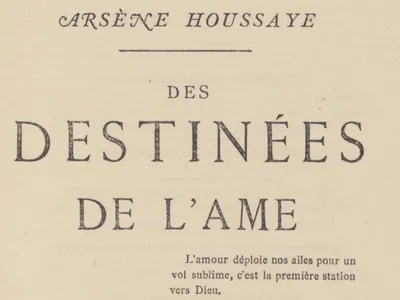 French author Ars&egrave;ne Houssaye wrote the book in 1879, then gave a copy to French physician Ludovic Bouland.