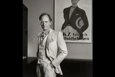 “Part of [Wolfe’s] skewering of society was to also be absolutely his own man,” says National Portrait Gallery curator Brandon Brame Fortune. “For him, that meant wearing this white vanilla colored three-piece suit wherever he went.”