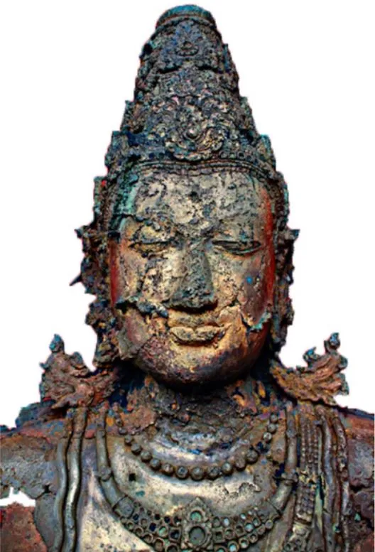 Buddha statue found by divers
