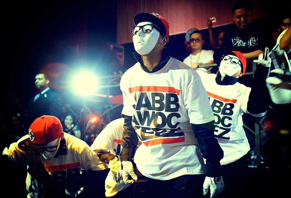 The jabbawockeez: a hip-hop dance crew from California and winners of the first season of America's Best Dance Crew