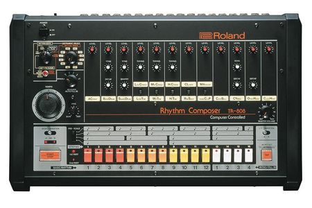The sequencer on the 808, a row of 16 color-coded buttons, offered artists a way to store beats they programmed.