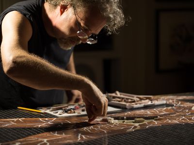 In 2015, John T. Unger embarked on a project to recreate 14 of Eustachi’s drawings in life-size mosaics.