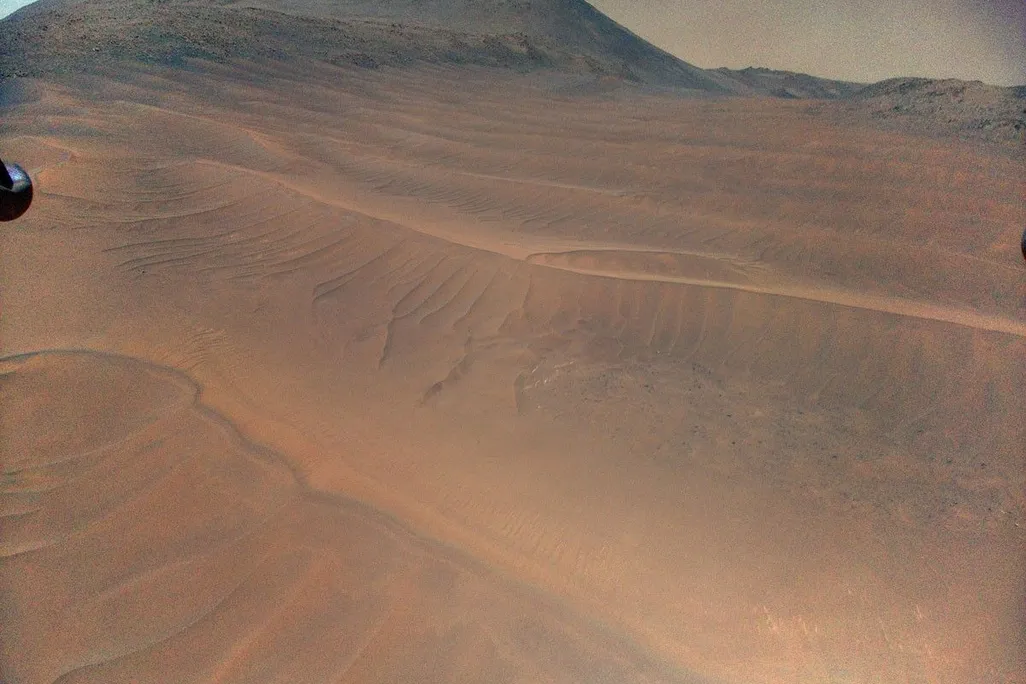aerial view of mars' surface