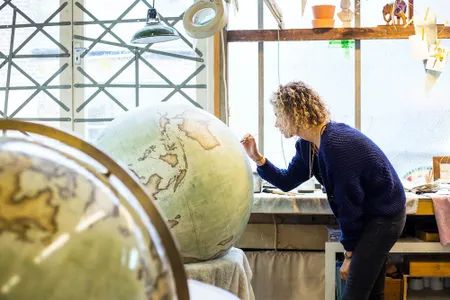 Bellerby & Co. is a studio in London that makes globes by hand. 