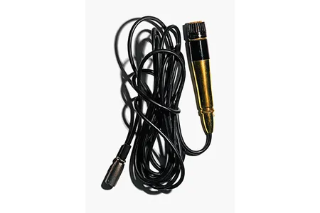 Leutwyler spent three weeks in the archives of the Elvis Presley Estate photographing objects, such as this gold-plated microphone (c. 1960).