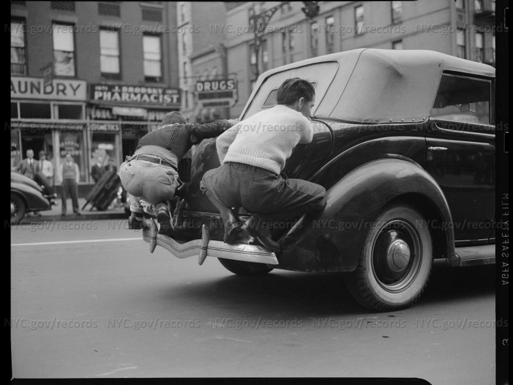 men on cars