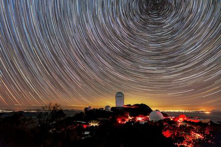DESI will analyze light collected by the four-meter Mayall telescope at Kitt Peak National Observatory near Tucson, Arizona.