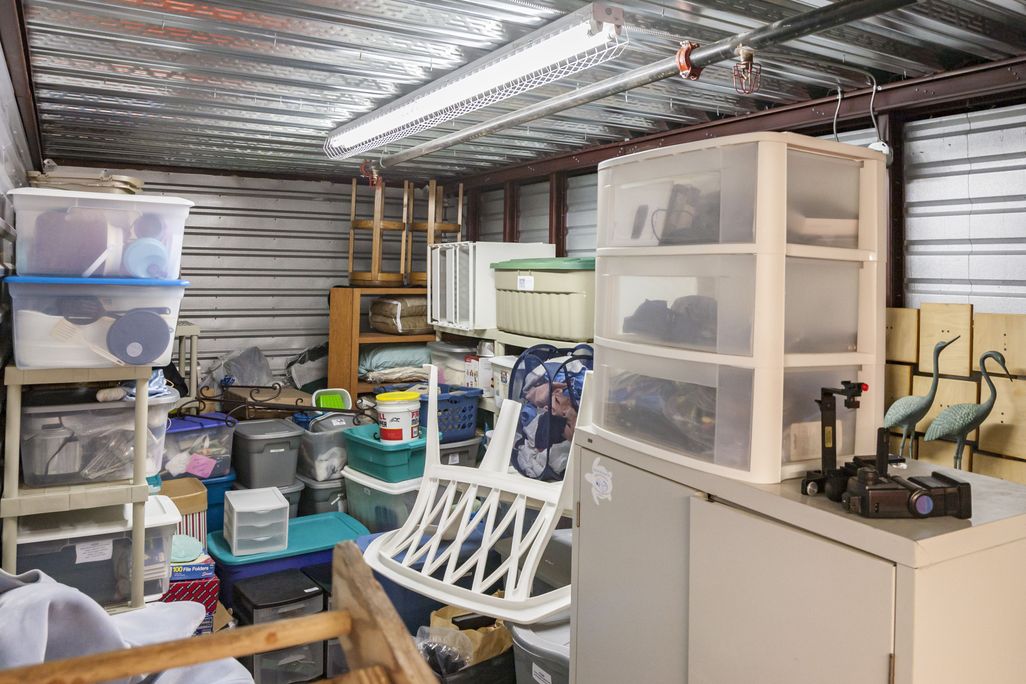 Messy storage locker