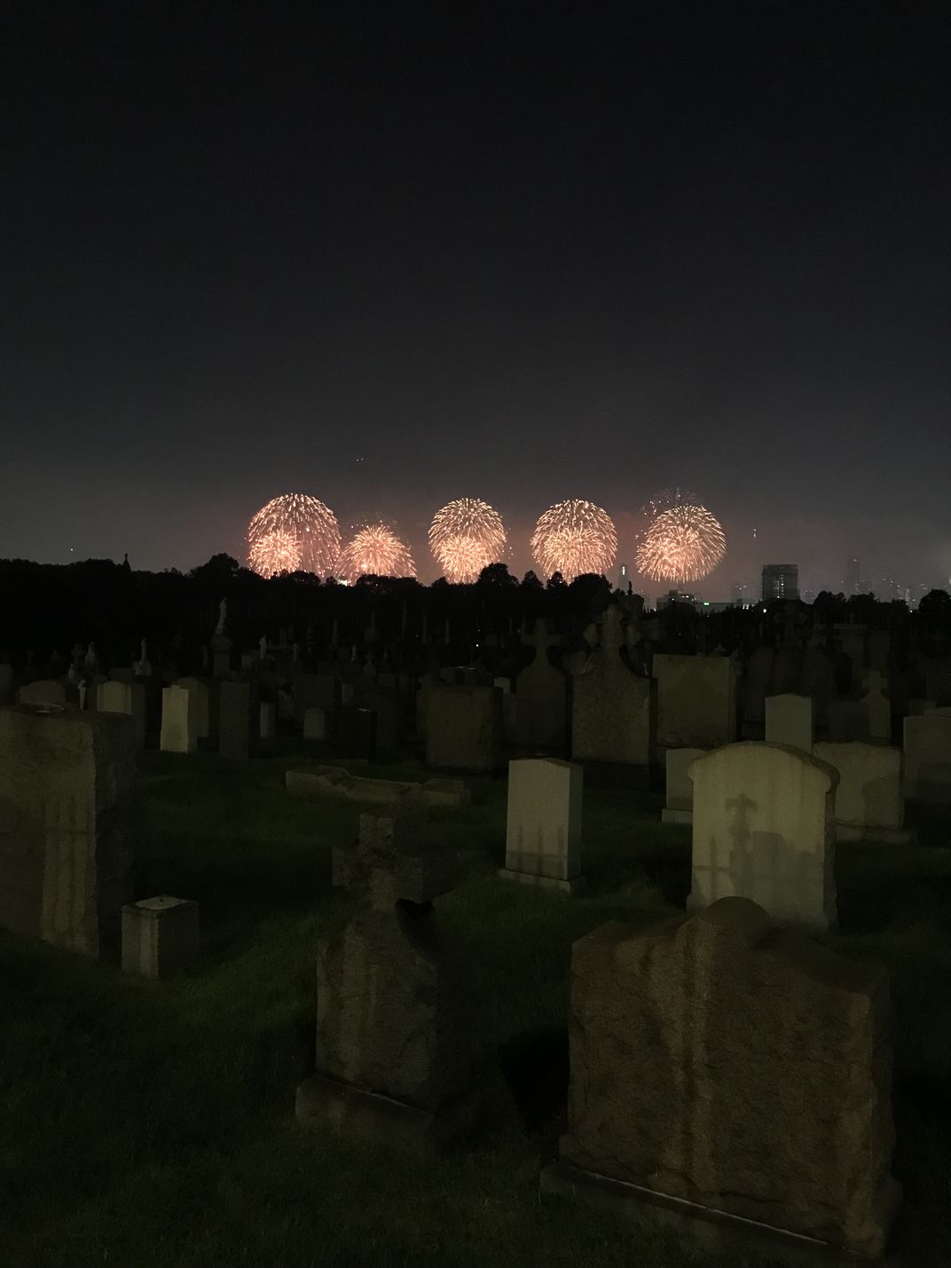 NYC Fourth of July Fireworks Over Calvary Cemetery, 2021 Smithsonian