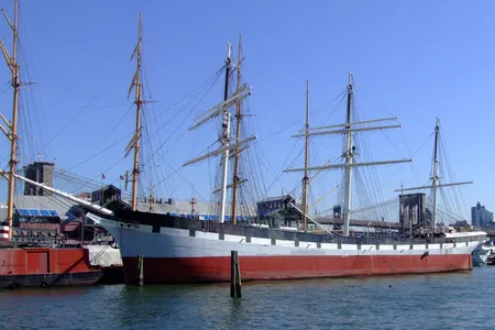 The Wavertree, an 1885 tall ship, is back in New York's harbor after a 16-month-long restoration.