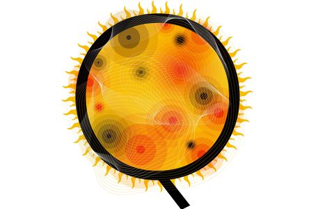 Oscillations originating deep inside the sun become detectable only on the surface.